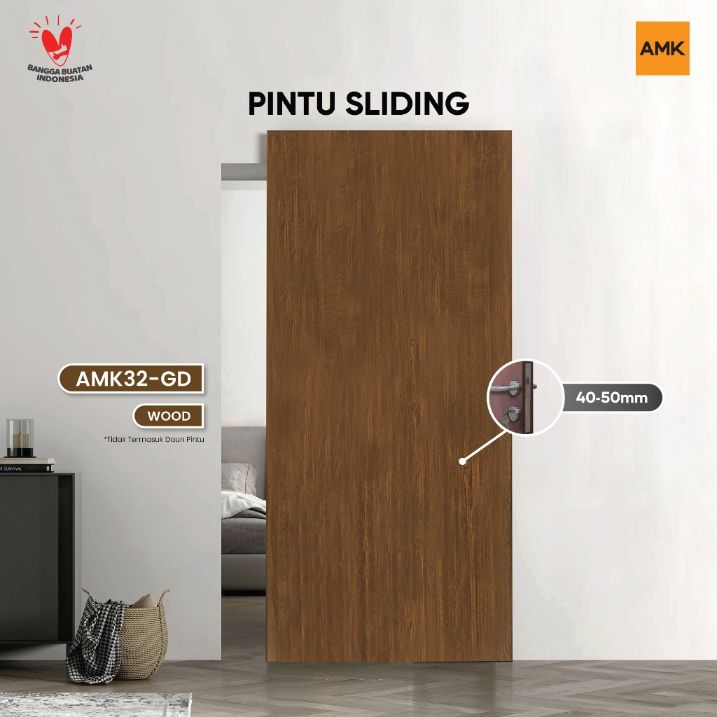 AMK Rel Sliding Ghost Door Wood