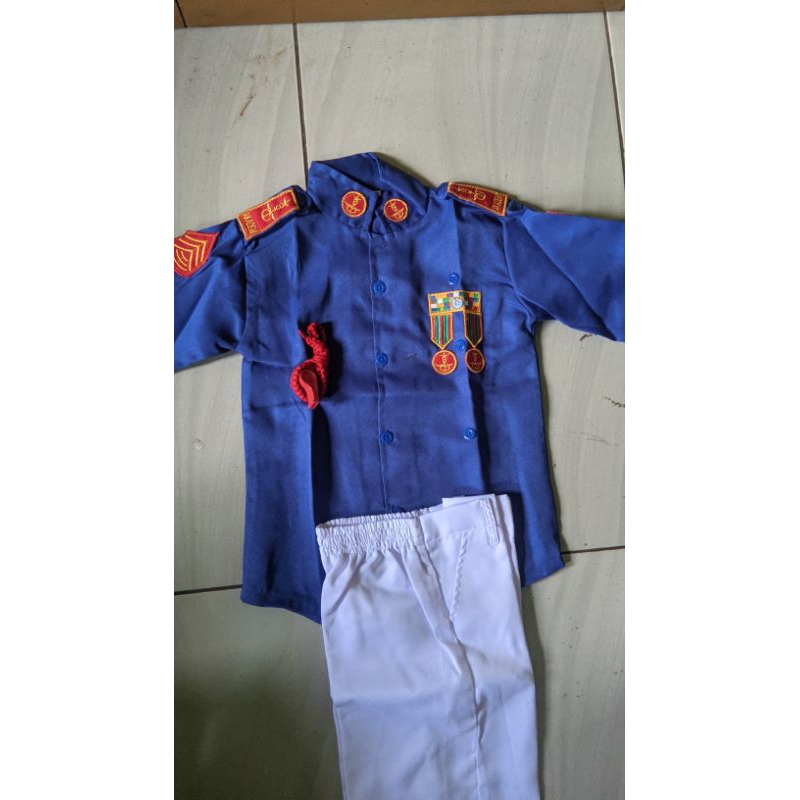 baju seragam costum anak polisi TNI akmil