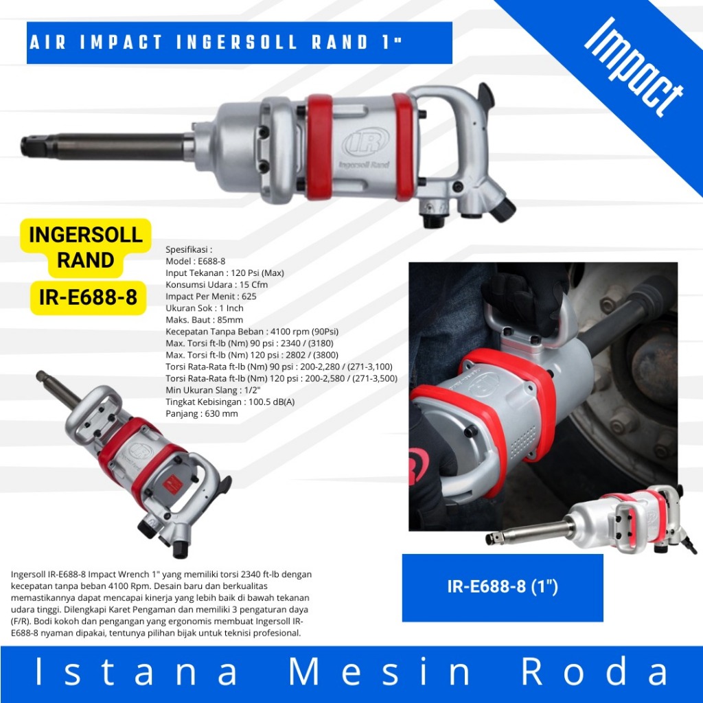 mesin impact 1" ( IRE688 ) Ingersoll Rand IR-E688 Impact Wrench