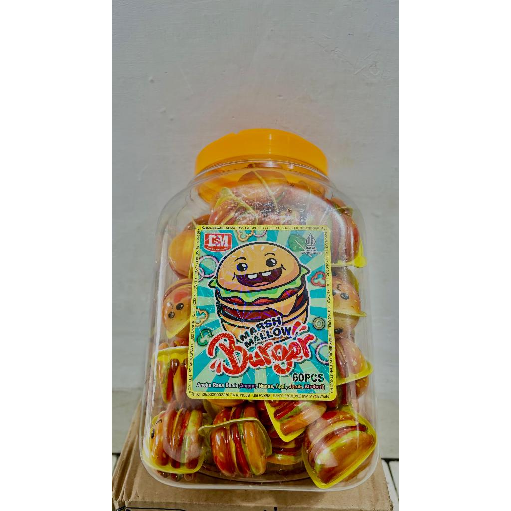 

DSM MARSHMALLOW BURGER 60 PCS 1 TOPLES