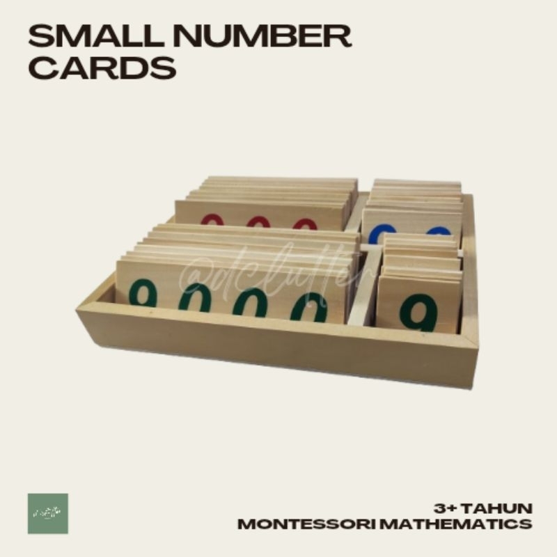 Small Number Cards Montessori Apparatus