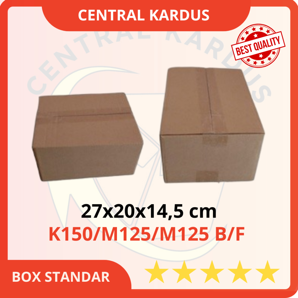 

( ISI 10 PCS )KARDUS MEDIUM UK 27x20x14,5CM PACKAGING KARTON / BOX STANDAR/SALE KOTAK BOX KARDUS PACKING NEW