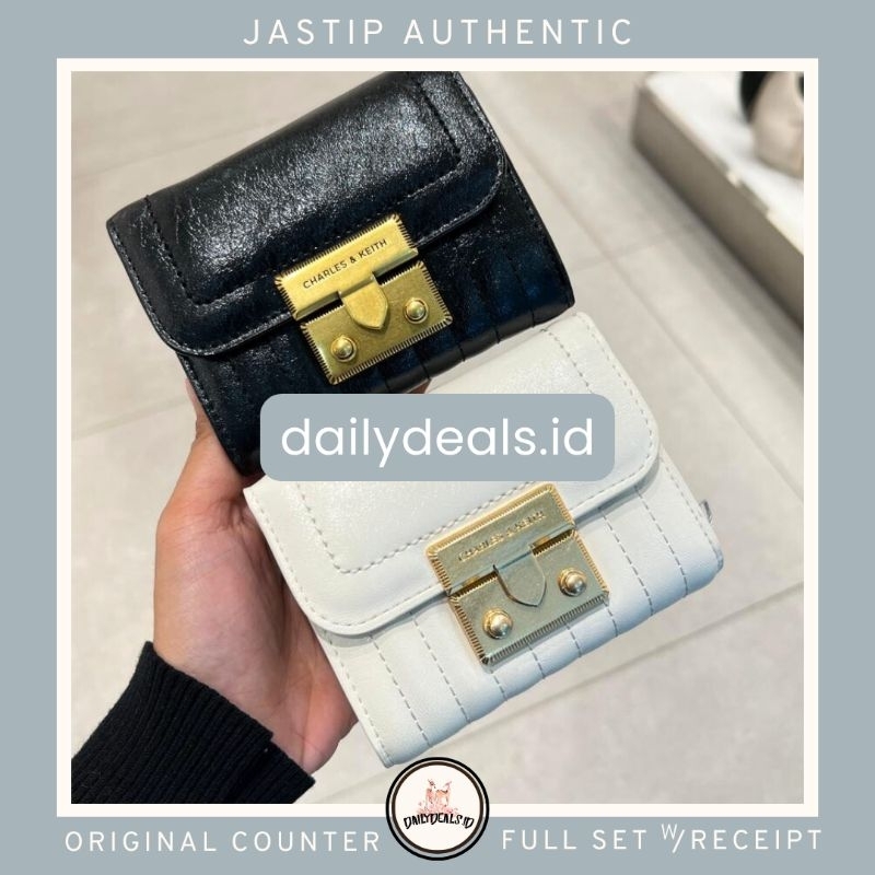 #6-10681149 Donna Crinkle - Jast[p] CK ORIGINAL COUNTER EFFECT MINI WALLET DOMPET LIPAT STORE AUTHEN