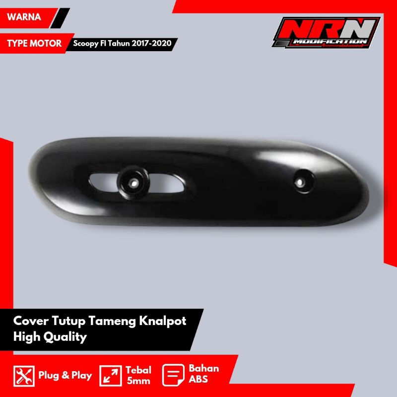 Cover Tutup Tameng Knalpot Scoopy 2017-2020 Cover Knalpot Scoopy 2017-2020 Tameng Knalpot Scoopy
