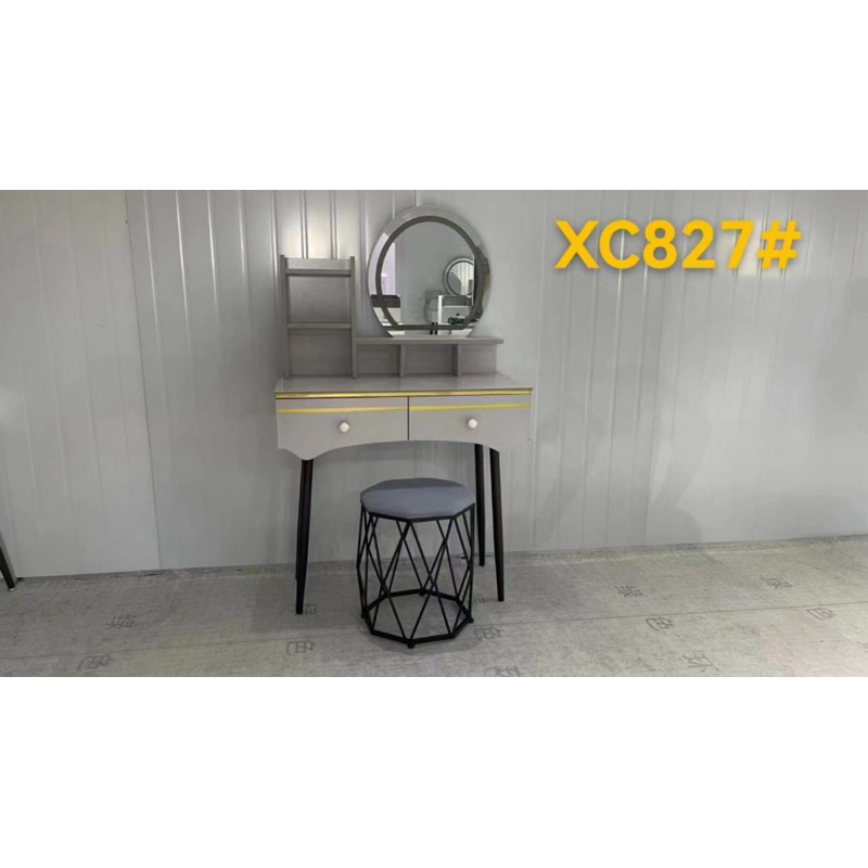 Meja Rias Import Lampu LED Top Table Granite + Kursi