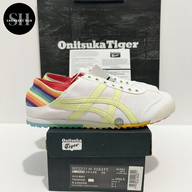 Sepatu Onitsuka Tiger Slip-on Paraty Rainbow Original