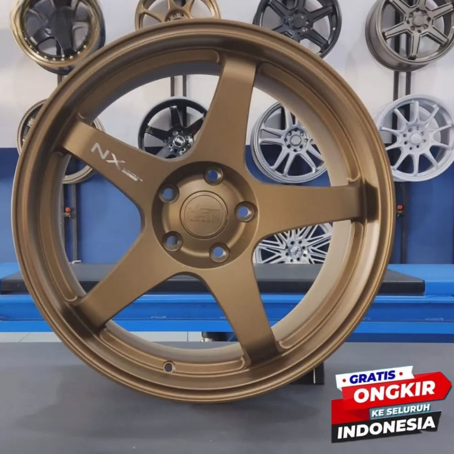 Velg mobil Hrv ring 18 HSR KAILOLO matt bronze baut 5x114,3-velg mobil rush camry civic ring 18