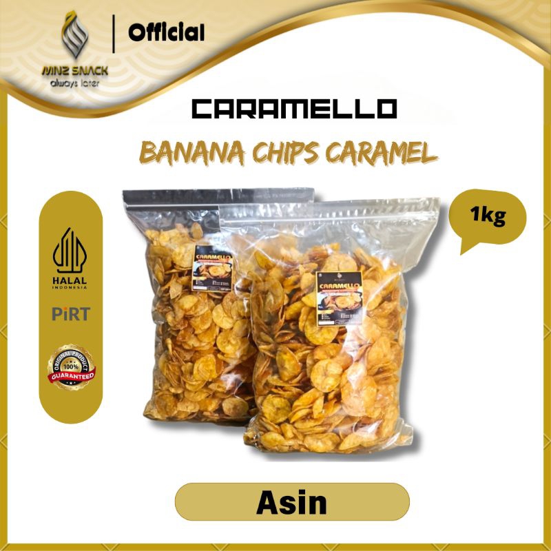 

Keripik Kripik Pisang Asin Original 1kg Snack /Cemilan makanan ringan kripik banana