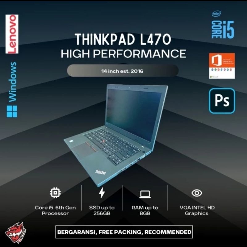 LAPTOP MURAH THINKPAD L450 L460 L470 i5 | i7 6th RAM 16GB