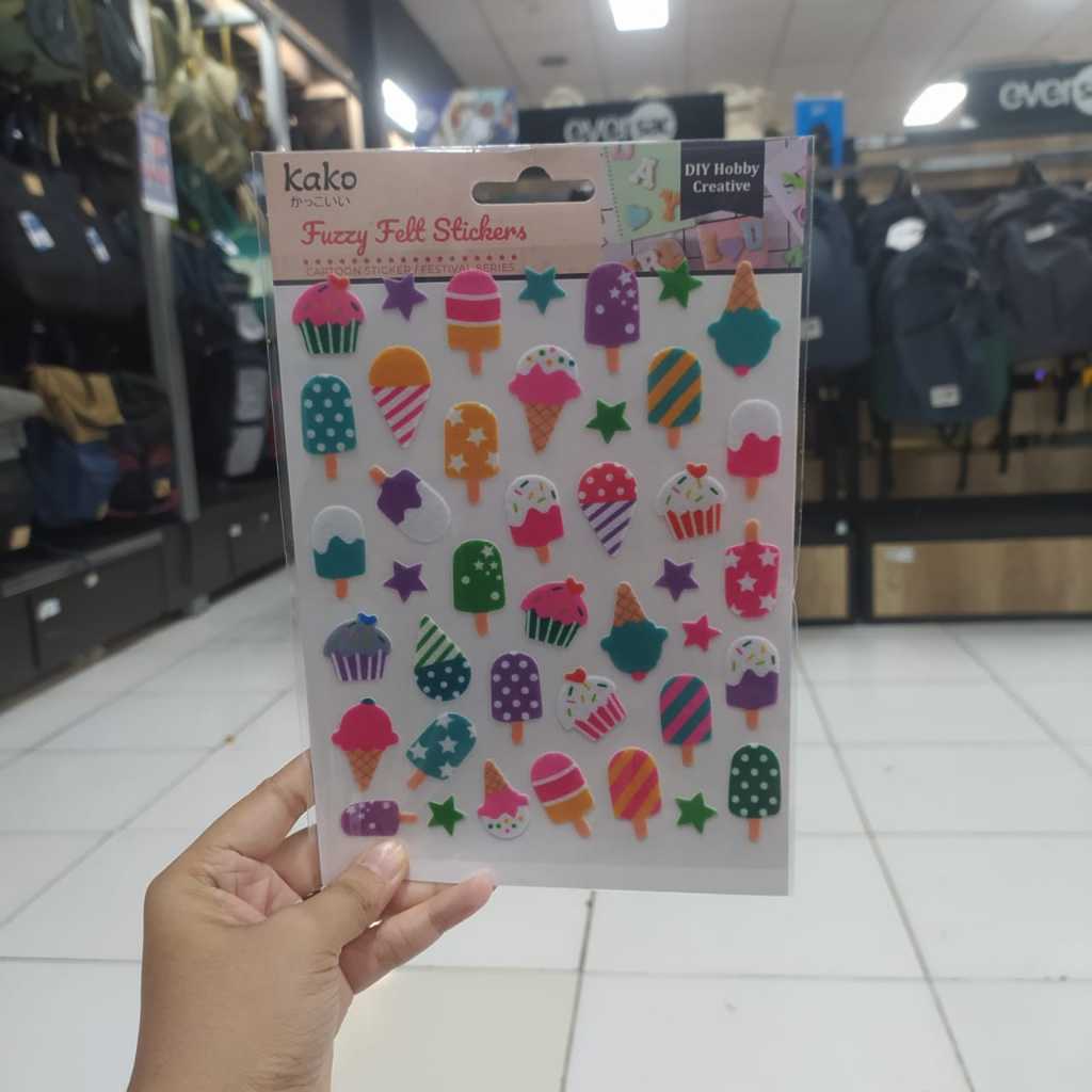 

GRAMEDIA KEDIRI - KAKO STICKER FELT ICE CREAM