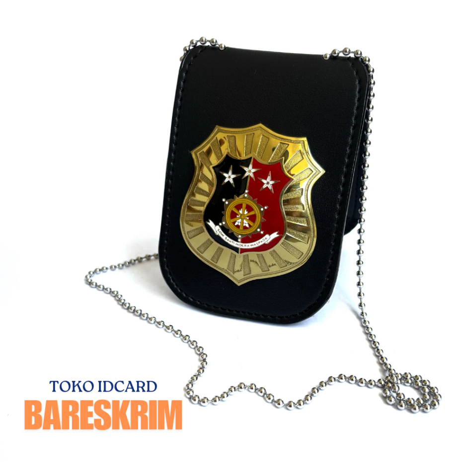 

Dompet Kalung Lencana BARESKRIM POLRI Dompet KTA Dompet Kartu Name Tag Bareskrim Kulit