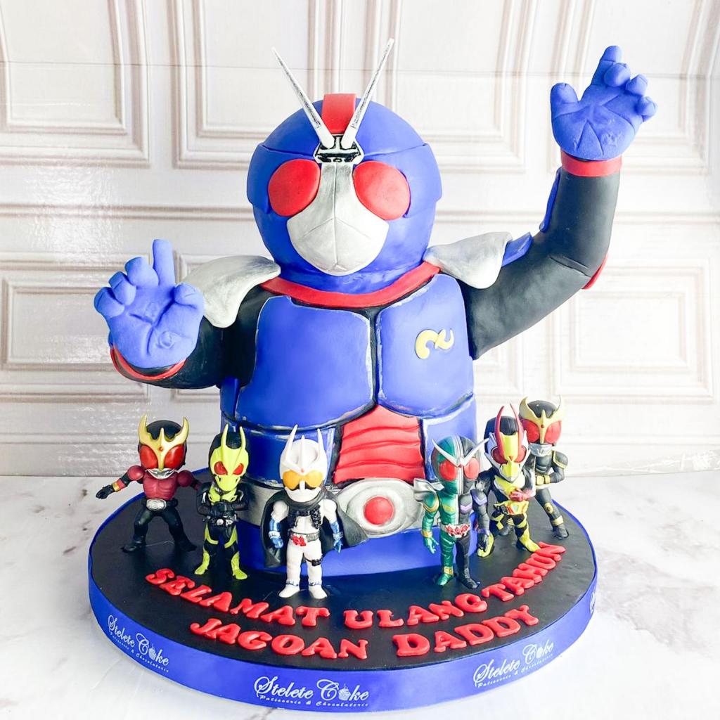 

Kue Ulang tahun/Birthday cake/Kue ultah tema Kamen Rider/3D/Kue Birthday Jakarta