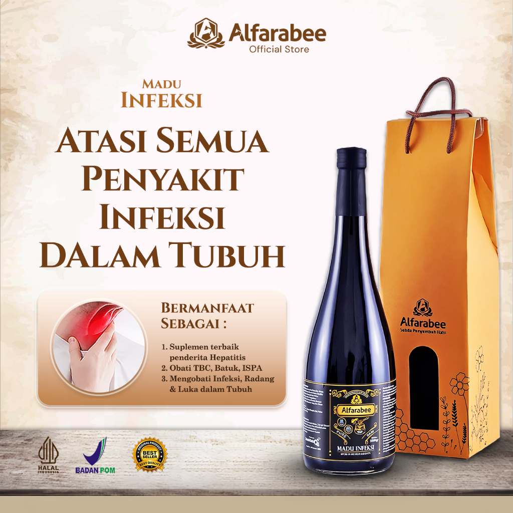 

Madu Infeksi Premium Untuk Hepatitis, TBC, Batuk, ISPA - Alfarabee Tanpa Campuran 100% Murni Alami