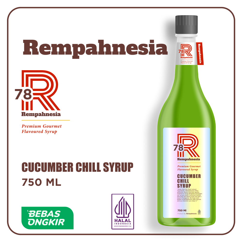 

Syrup Cucumber Chill / Sirup Rasa Cucumber Chill Premium 750ml / Rempahnesia Syrup