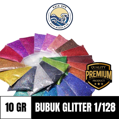 

Bubuk Glitter Powder Serbuk Dekorasi Resin Sablon Slime Streofoam Wedding (10g)