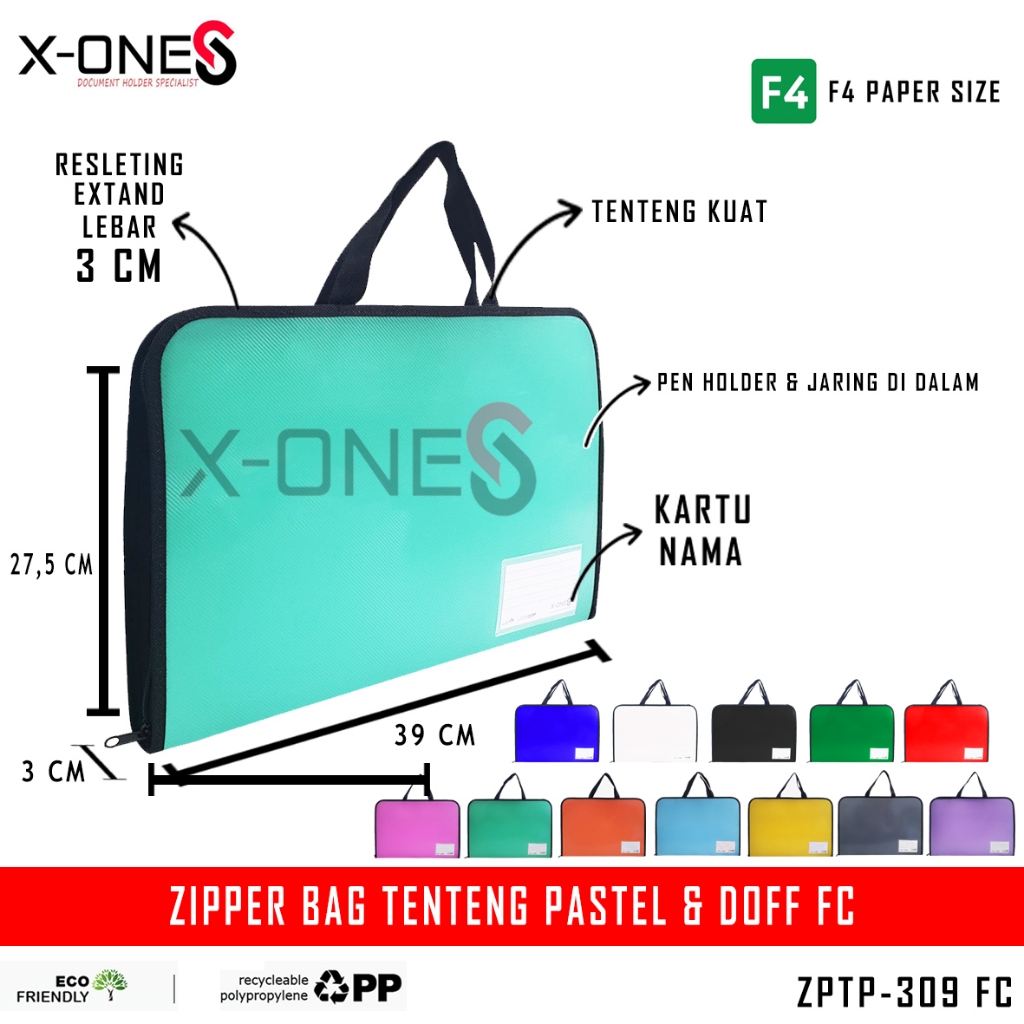 

X-ONE ZIPPER BAG TENTENG PASTEL & DOFF FC / ZPTP-309 FC