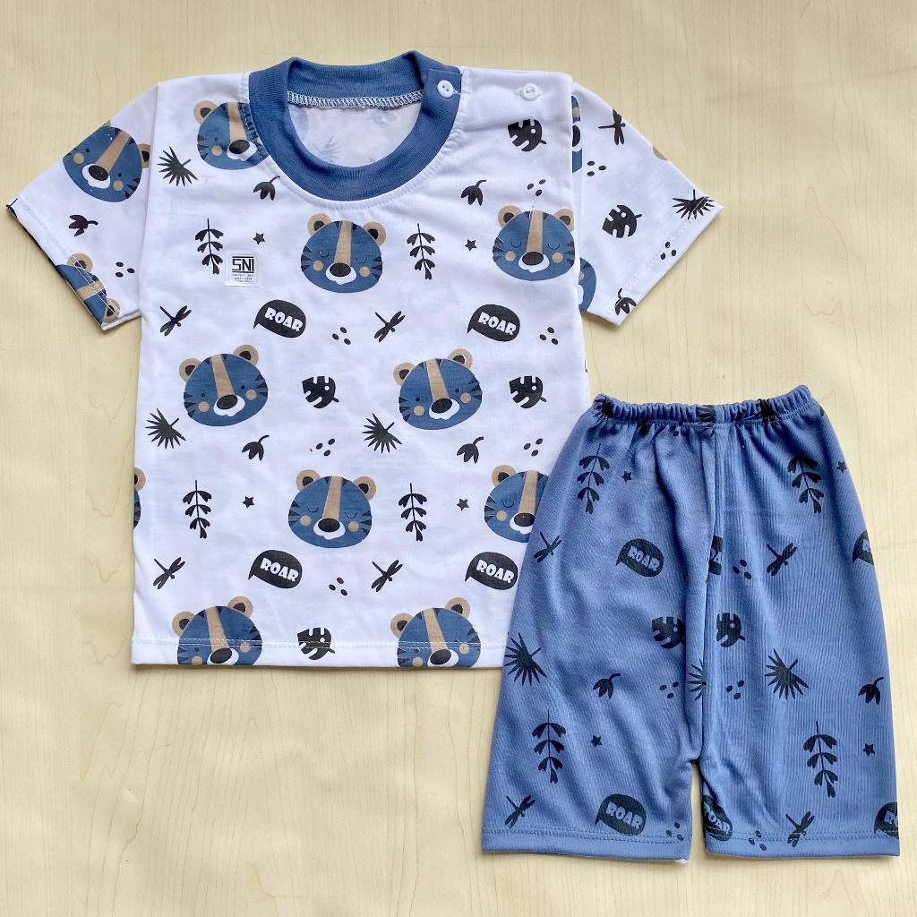 AYAKAN BABY - Setelan Pendek Baju Bayi Oblong Pendek Bayi Piayama Bayi Baju kancing Pundak