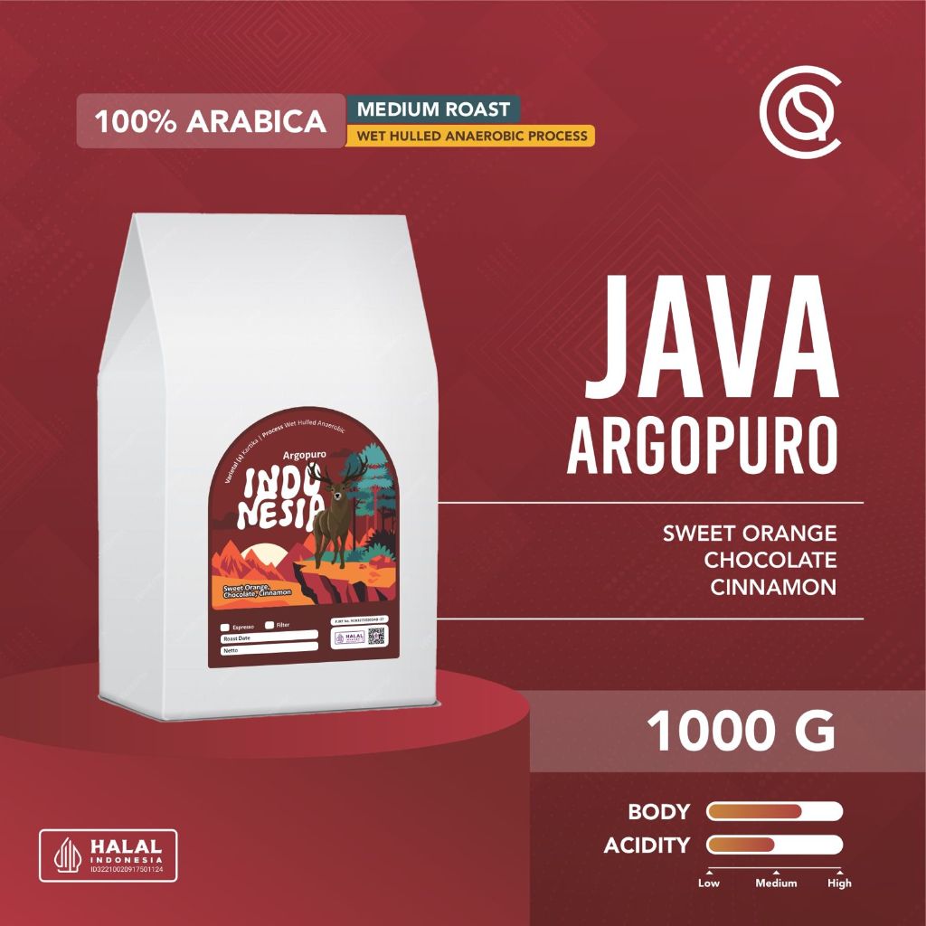 

COFFEEHQ EAST JAVA Argopuro 1Kg