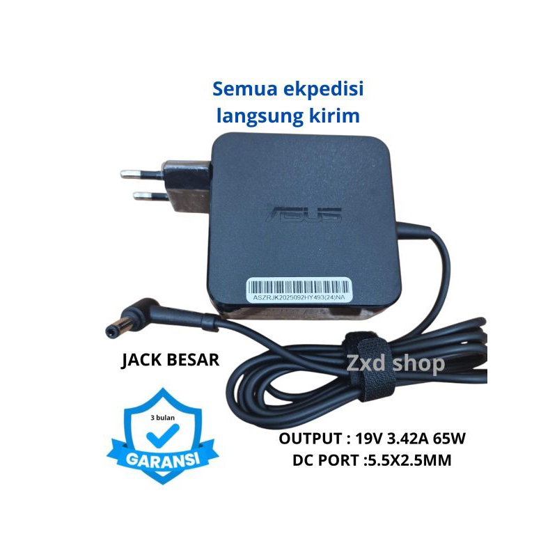 Adaptor Charger Original Laptop Asus ADP-65DW A ADP-65DW C ADP-65DW Z-5.5x2.5 MM