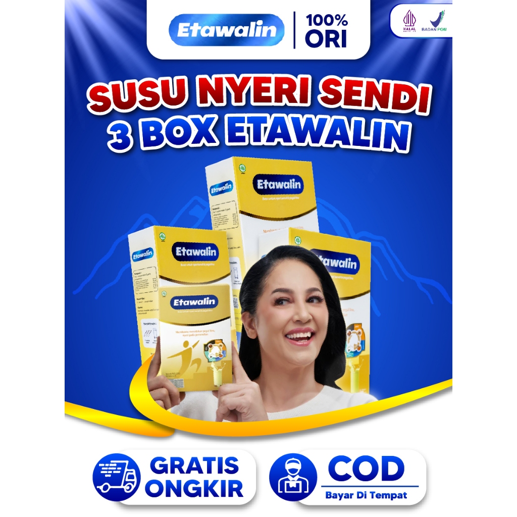 

Etawalin Original Nyeri Sendi Asam Urat 3 Box Susu Bubuk
