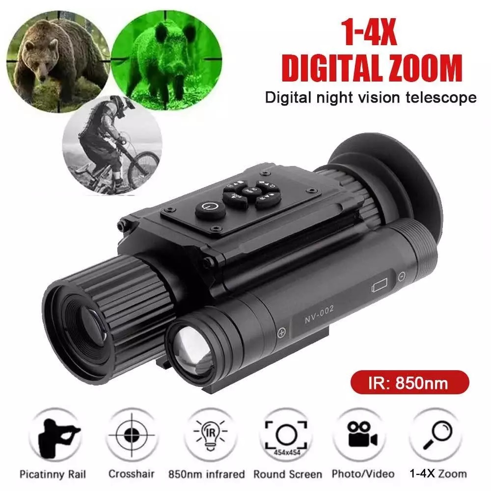 NV-002 - 4X-14X Digital Night Vision Infrared Monocular - Monokuler dengan Night Vision dan IR