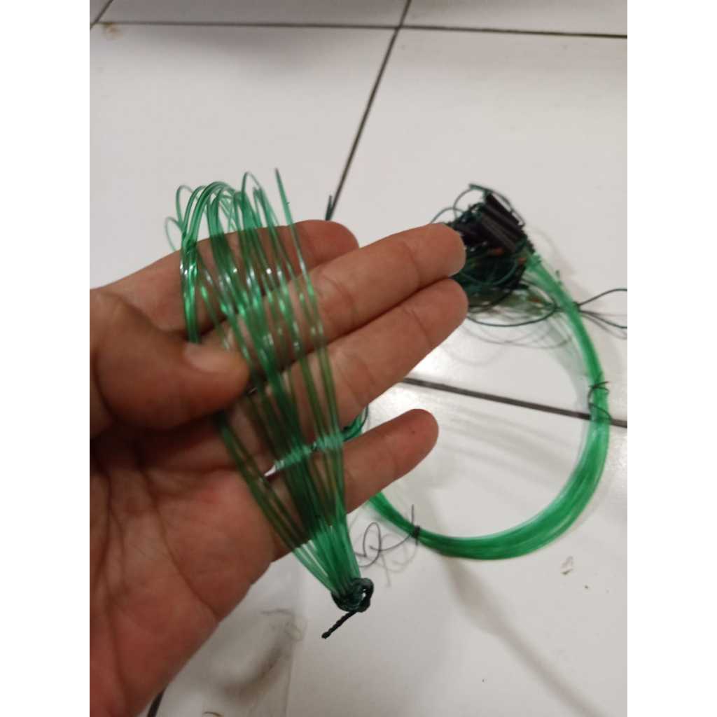 2 IKAT RACIK BIAWAK 5 METER 32 MATA SENAR LEBIH TEBAL LOBANG LEBIH BESAR TALI JERAT BAYAWAK GARANGAN