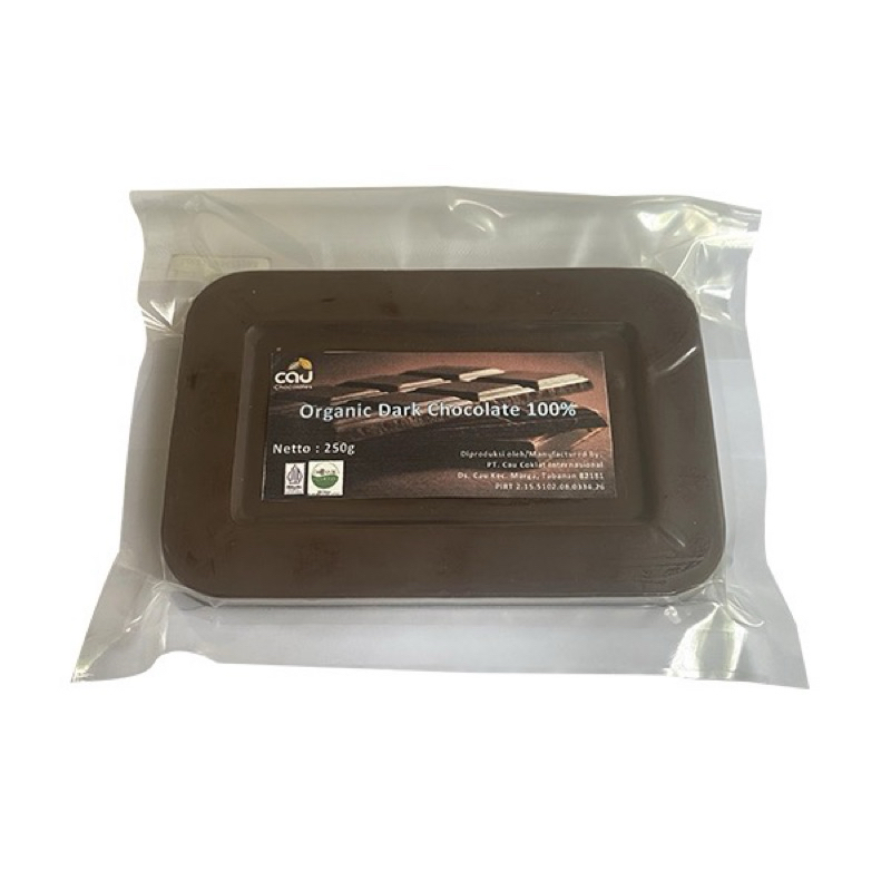 

CAU CHOCOLATES - ORGANIC DARK CHOCOLATE 100% - 250G