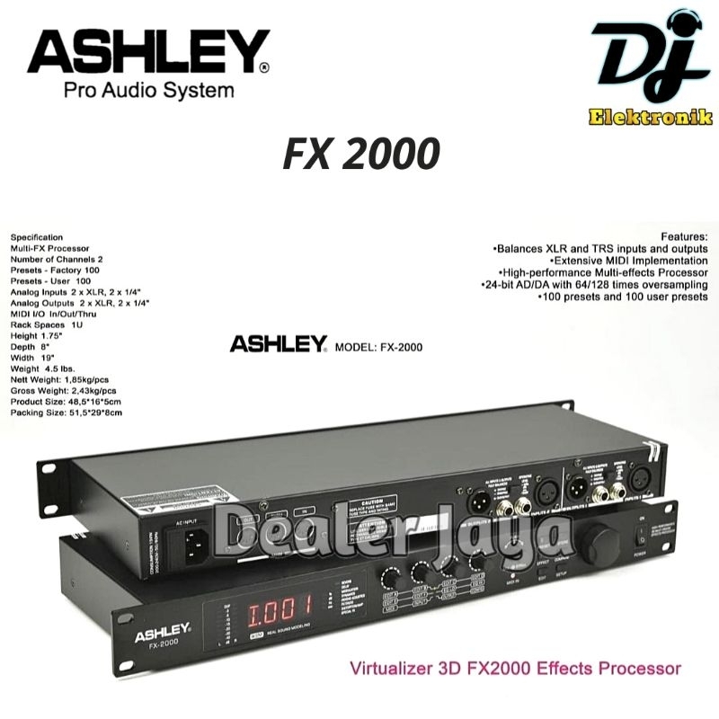 Efek Vokal / Effect Vocal Ashley FX 2000 / FX2000