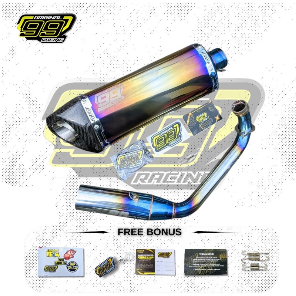 Knalpot Nmax 155 Aerox Honda Adv Pcx Fullsytem Original 99 Racing Type Evo Short Suara Ngebas Adem