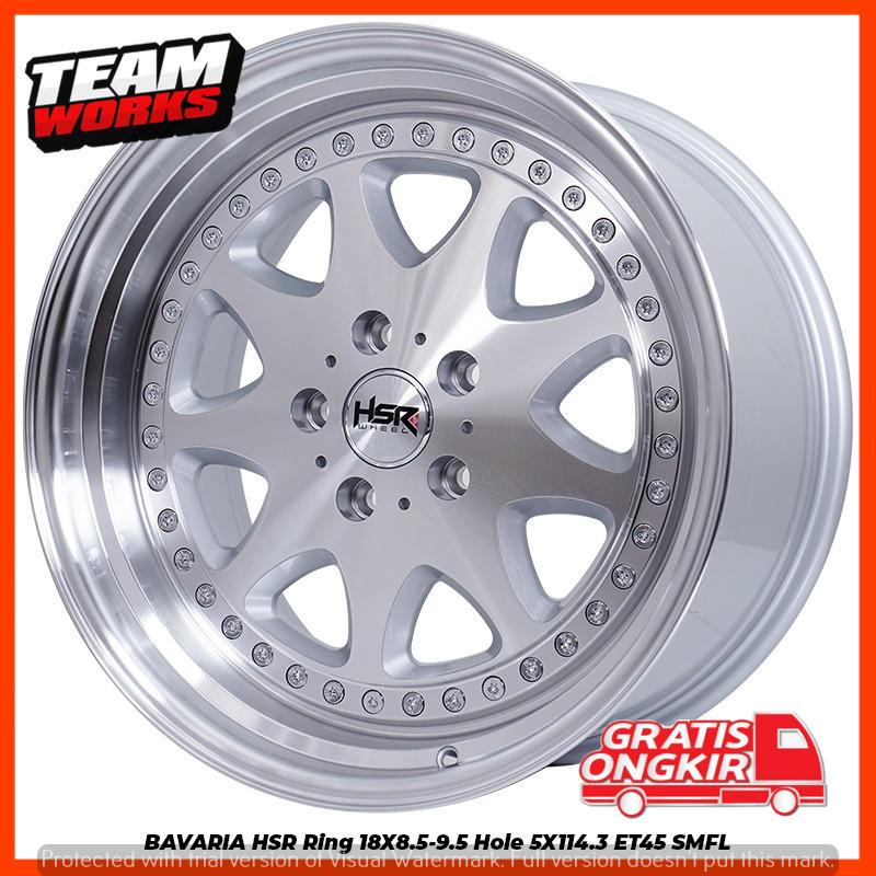 VELG RACING RING 18 MOBIL CIVIC CITY ACCORD MERCY CRZ PELK CELONG LEBAR BELANG 85/95 R18 HSR BAVARIA