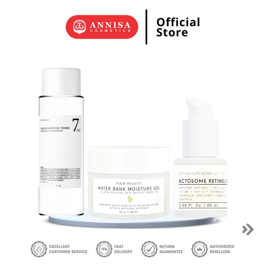 Eiem Beauty The Acne Glow Kit [Toner + WB Mois 30gr + Acne Serum]