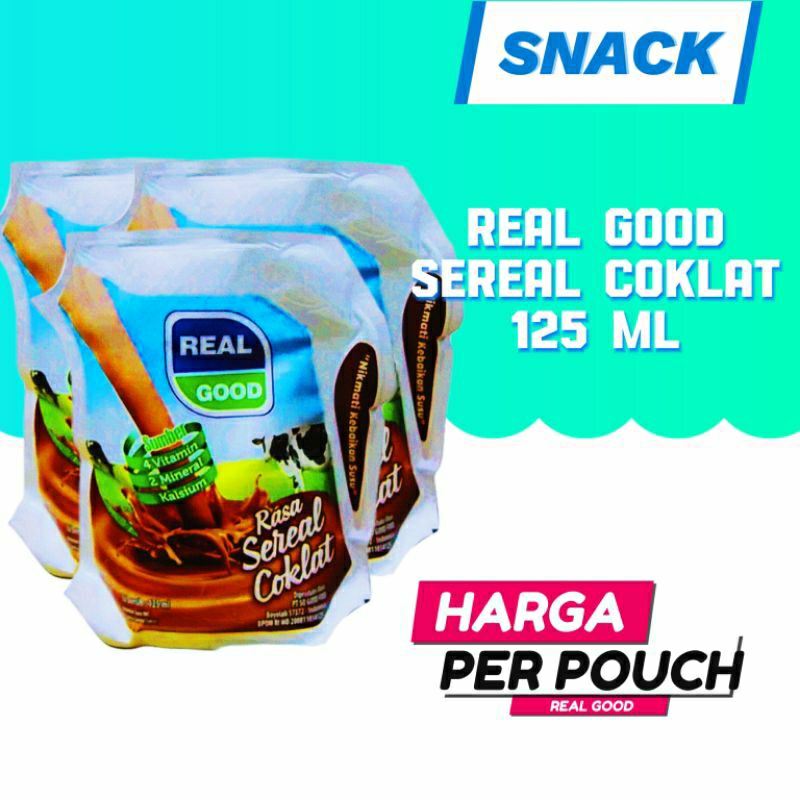 

Real Good 125 Ml, Coklat, Keju, Strawberry