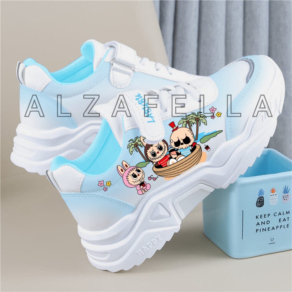 Sepatu Sneakers LABUBU Terbaru Anak Perempuan/Sepatu Sneakers Anak Perempuan Termurah