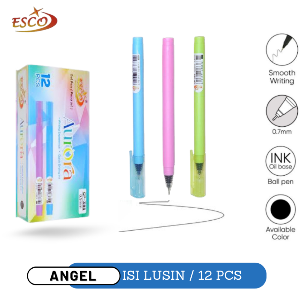 

1 lusin ( 12 pcs ) Pulpen Mekanik / Cetek / Retractable Gel Pen Pastel / Pulpen Klik /Pulpen Pencet / Cod / Atk Blessing