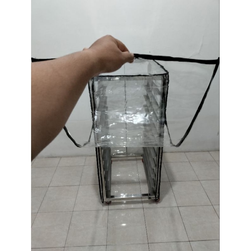 Cover Trolley Bakery | Penutup Trolley Loyang | Cover Troly | Cover Plastik Trolley Bakery