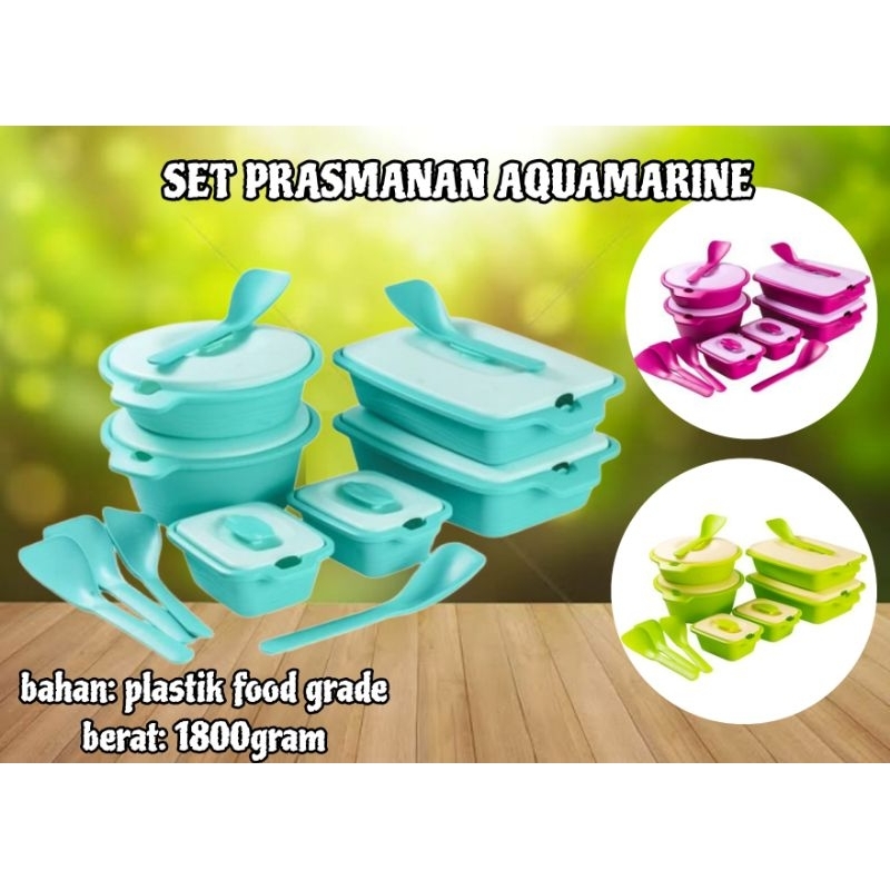 set prasmanan aquamarine / prasmanan tebal