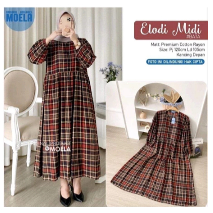 GIOMI - MOA - SANSO MIDI DRESS RAYON MOTIF / HOMEYDRESS RAYON / ZIONA MAXI DRESS PREMIUM