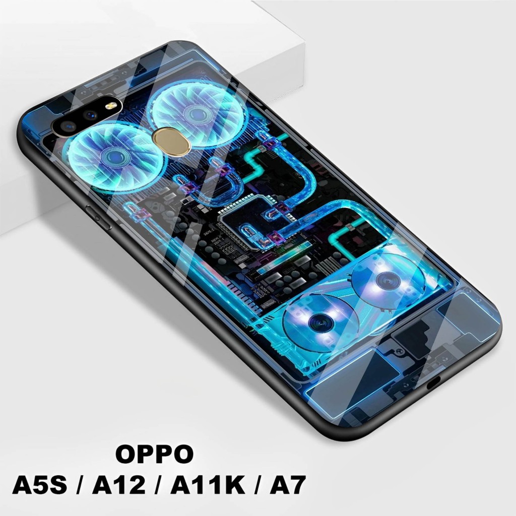Softcase Kaca Kilau Oppo A5S / A12 / A7 / A11K - Softcase Kaca   Oppo A5S / A12 / A7 / A11K - Softca