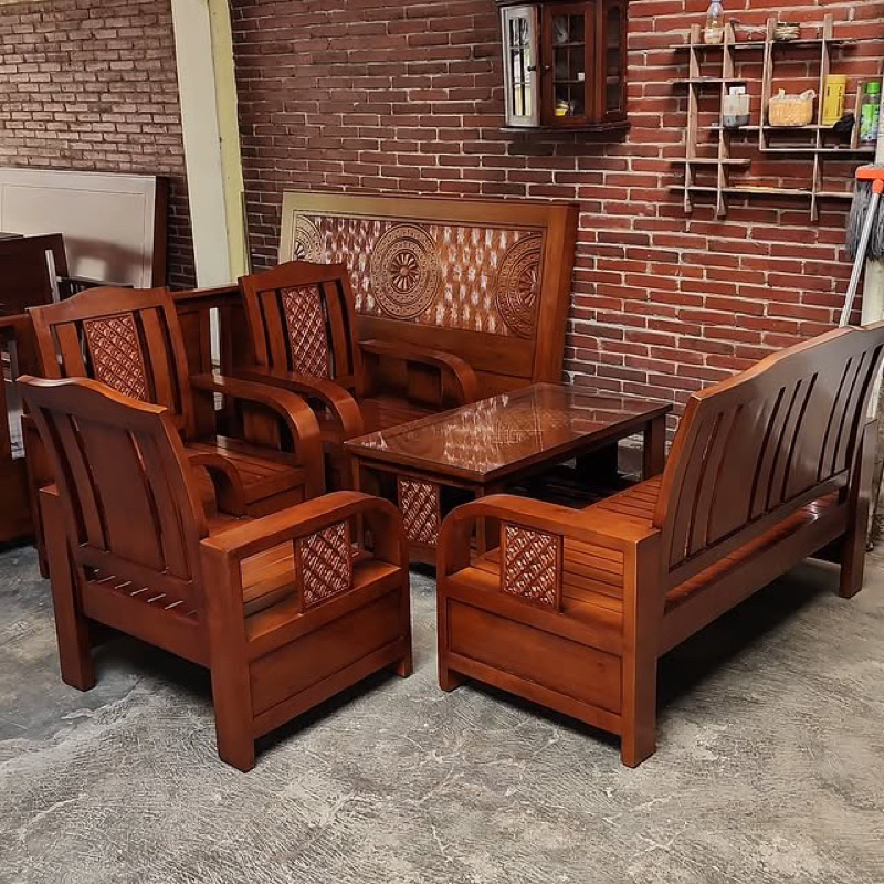 Kursi Tamu Batik Jati/Kursi Tamu Minimalis Jati Mewah