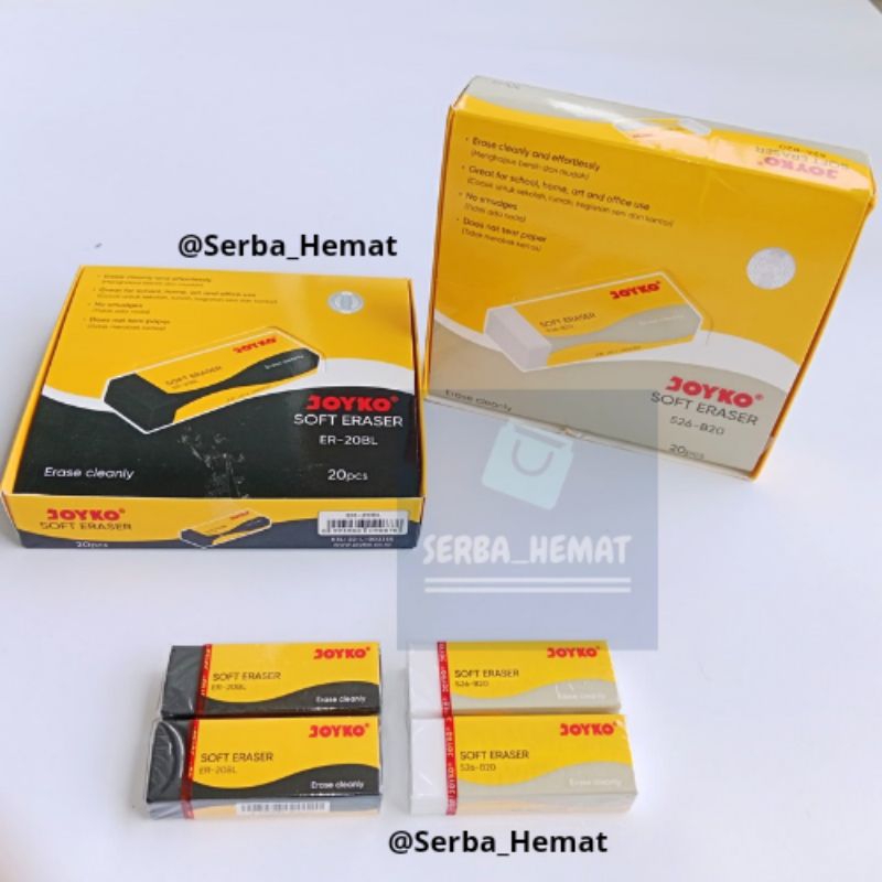 

[1 PAK] Penghapus / Hapusan Joyko ER-20BL (Besar) Harga 1 PAK ISI 20 Pcs
