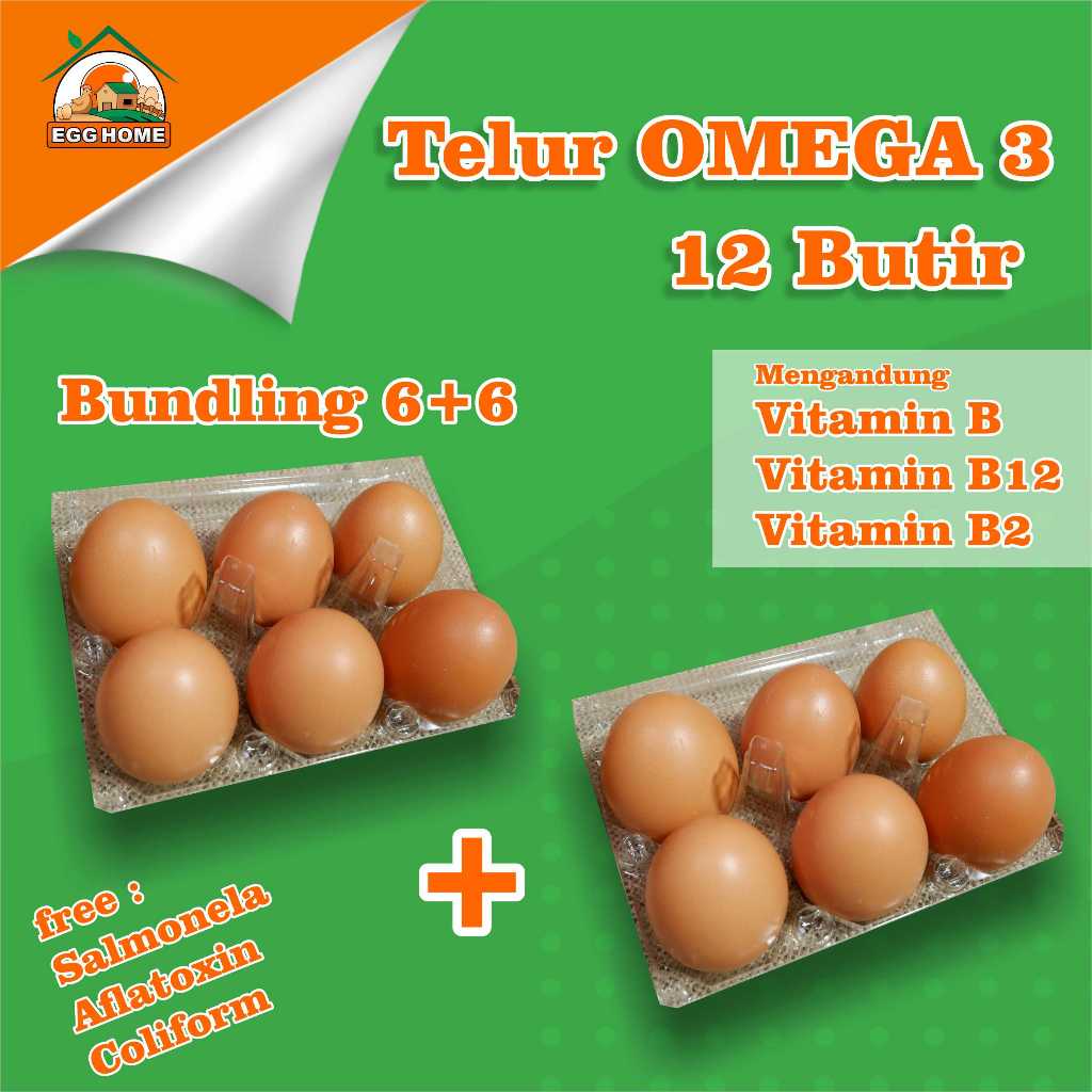 

Telur omega 3 isi 12 butir - Egg Home