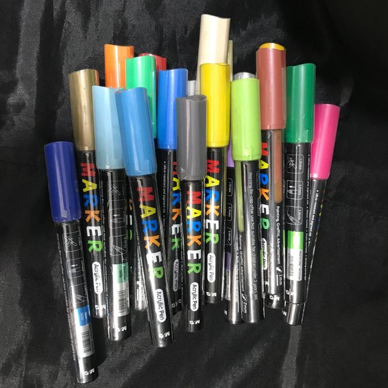 

Acrylic Marker Spidol M&G / Akrilik 2mm Multifungsi Pilihan Warna