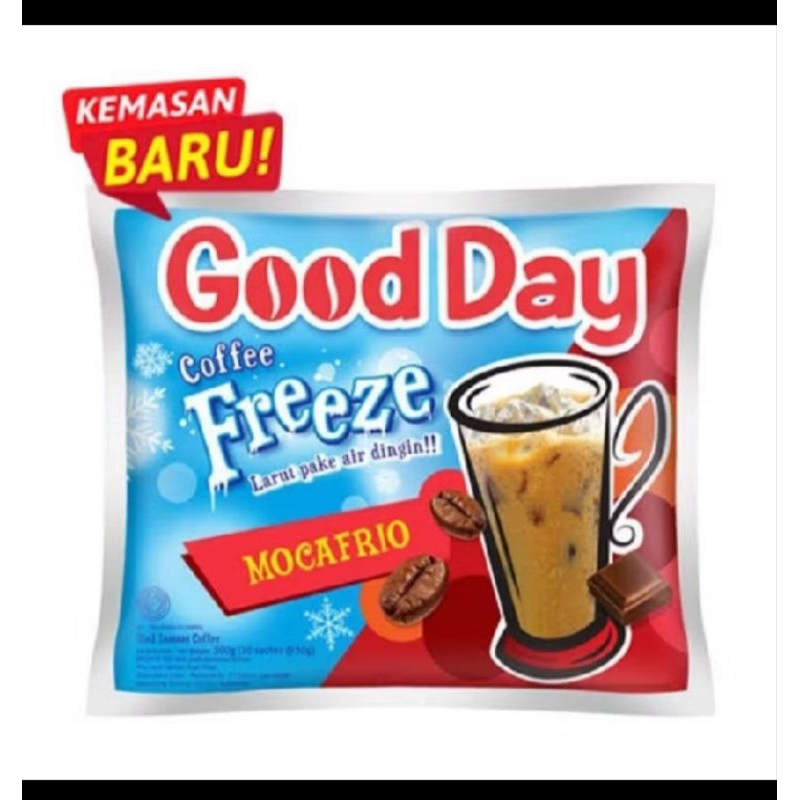 

Good Day Freeze Mocafrio kemasan Sachet 1 Renceng isi 10