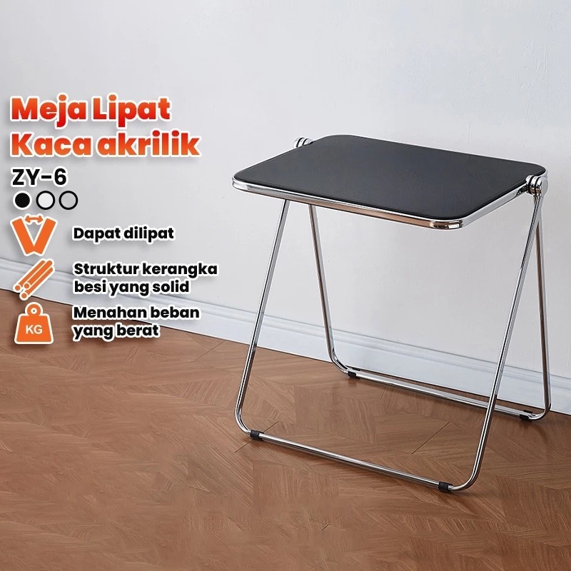 Meja Laptop dan Tempat Belajar Lipat Plastik Meja Lipat dan Kursi untuk Acara