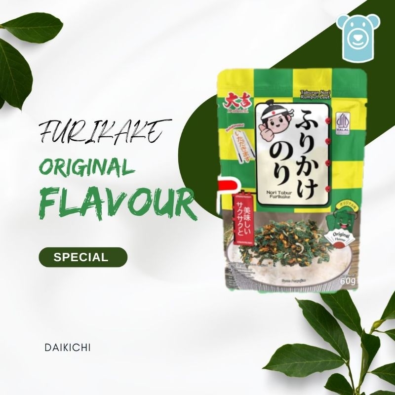 Nori Tabur Furikake Snack Rumput Laut Panggang Campuran Ikan Teri Nori Sushi 60 gr Serbaguna