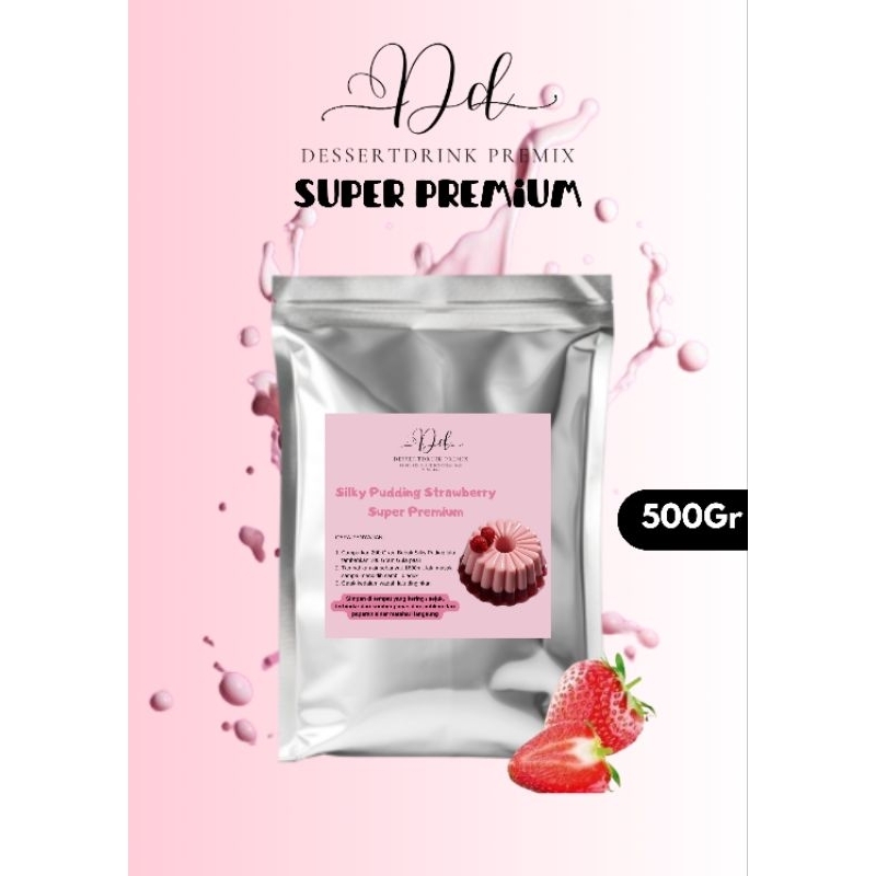 

Bubuk Silky Pudding Rasa STRAWBERRY 500Gram MURAH Super Premium Dessertdrink Premix / Bubuk Pudding Aneka Varian Rasa 500 Gram Super Premium / Silky Pudding / Silky Pudding Powder / Silky Bubuk Powder / Bubuk Silky Puding / Bubuk Puding / Puding Powder