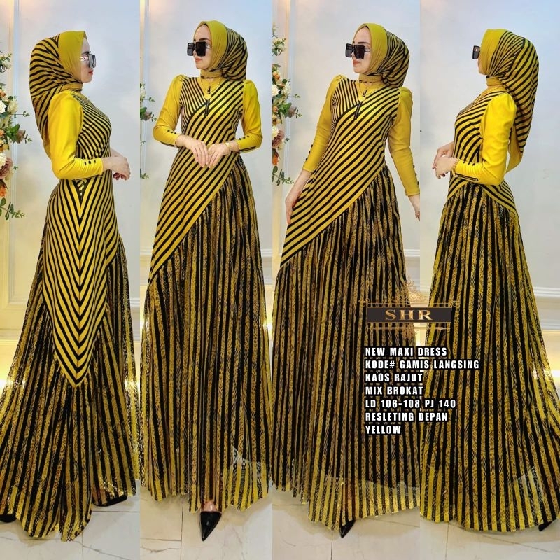 maxi dres kaos rajut lansing