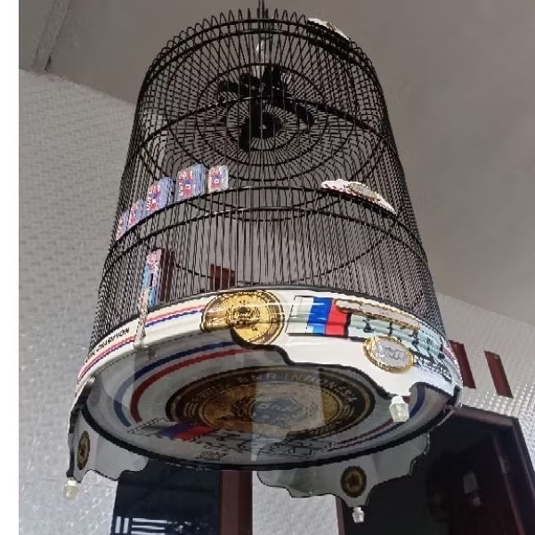 BNR Champion putih original asli B&R Indonesia  sangkar murai batu pvc no 2 waterdecal elegan
