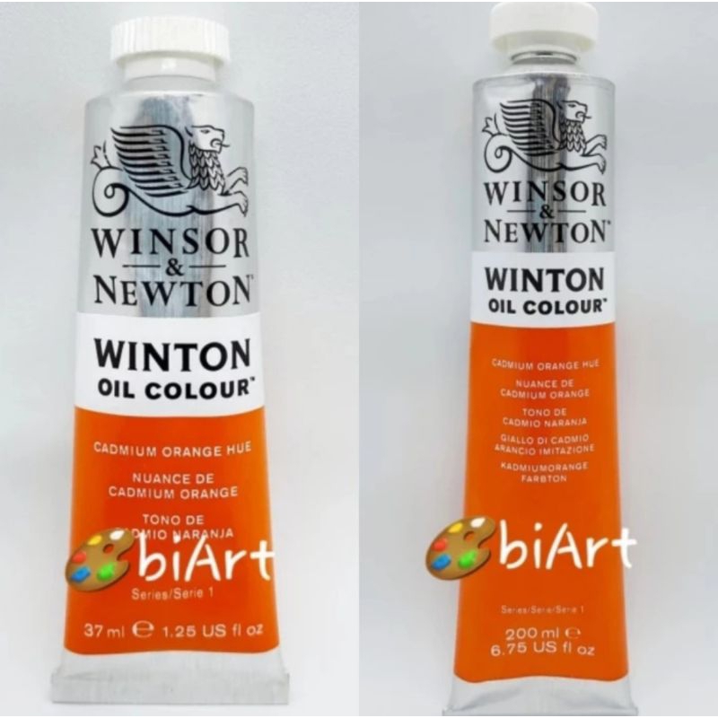 

Cat Minyak Winton Oil Colour 200ml / 37ml Cadmium Orange Hue Winsor & Newton