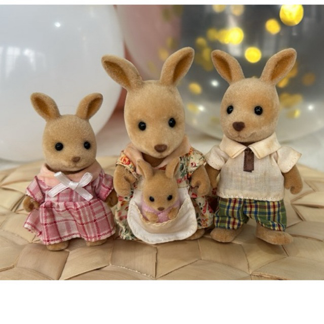 Sylvanian kangaroo family rare vintage